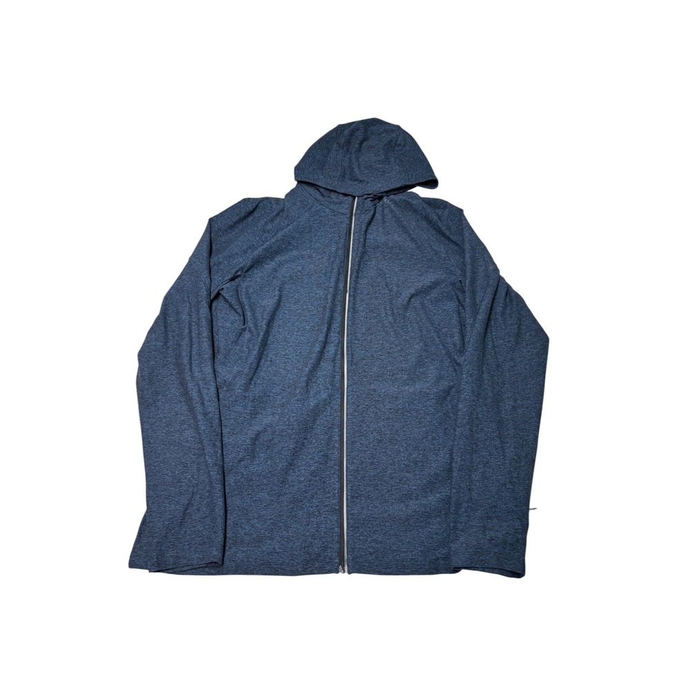 Lululemon Surge Warm Full Zip Hoodie Mens XL Heathered Navy Blue Jacket lm4a77s